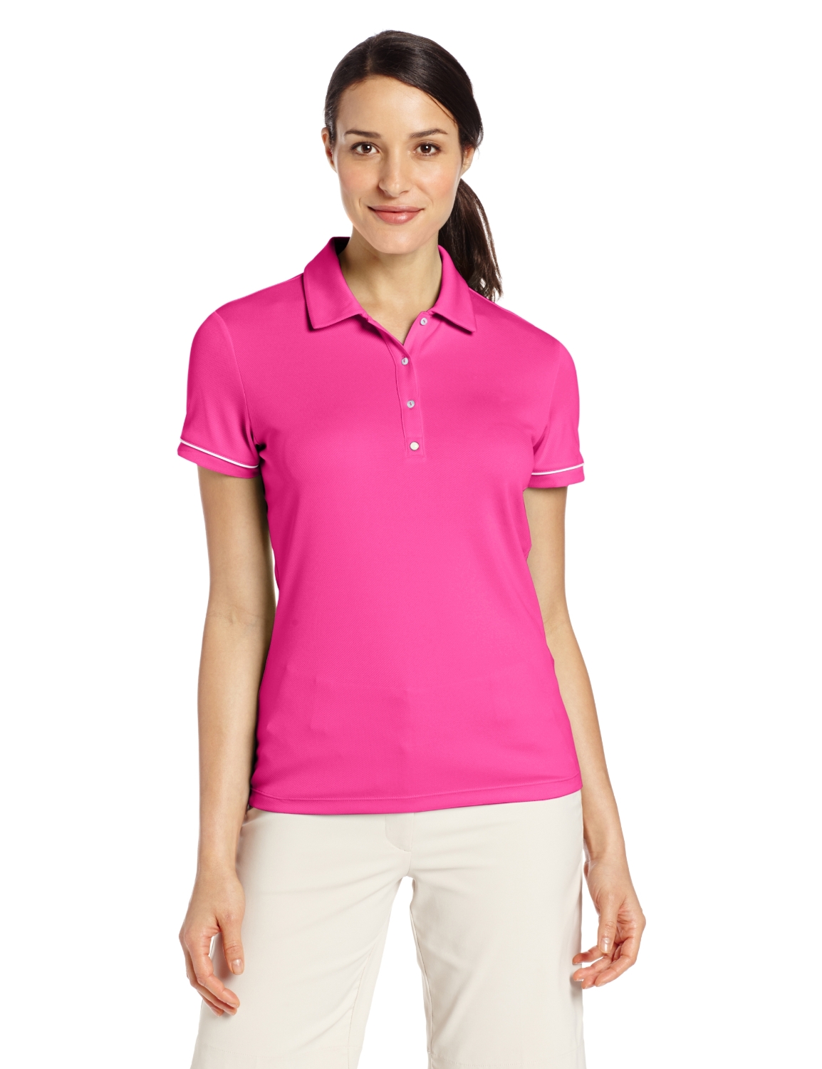 puma pink golf shirt