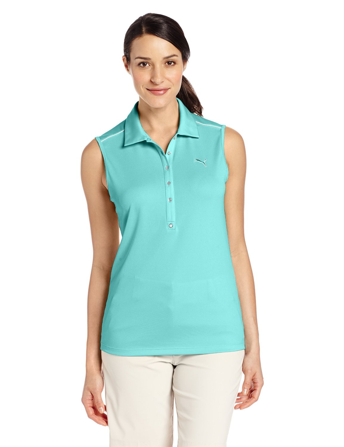 Puma NA Tech Sleeveless Golf Polo Shirts