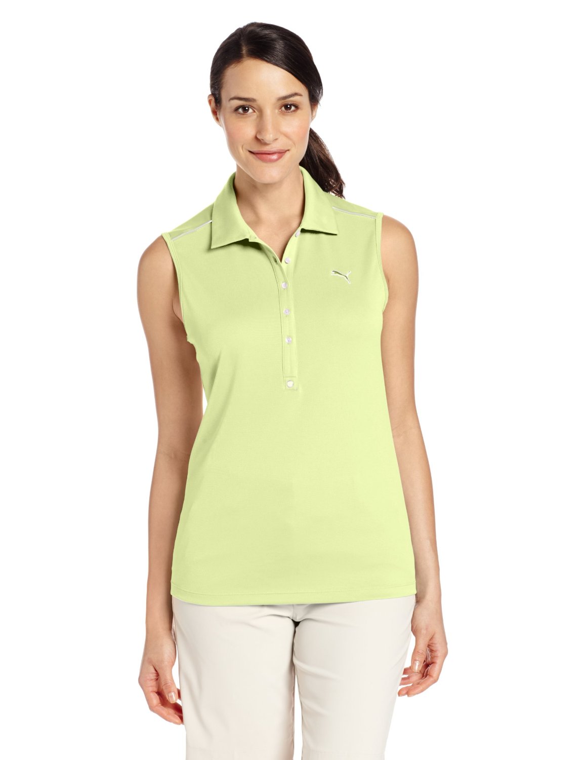 Puma Womens NA Tech Sleeveless Golf Shirts