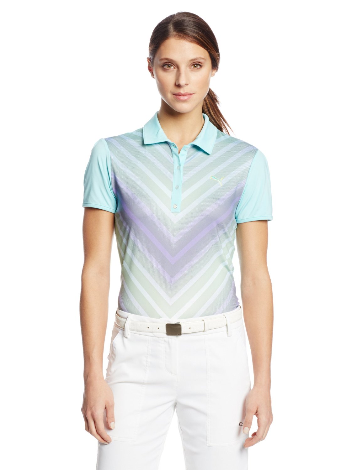 Womens Puma NA Transitional Graphic Golf Polo Shirts