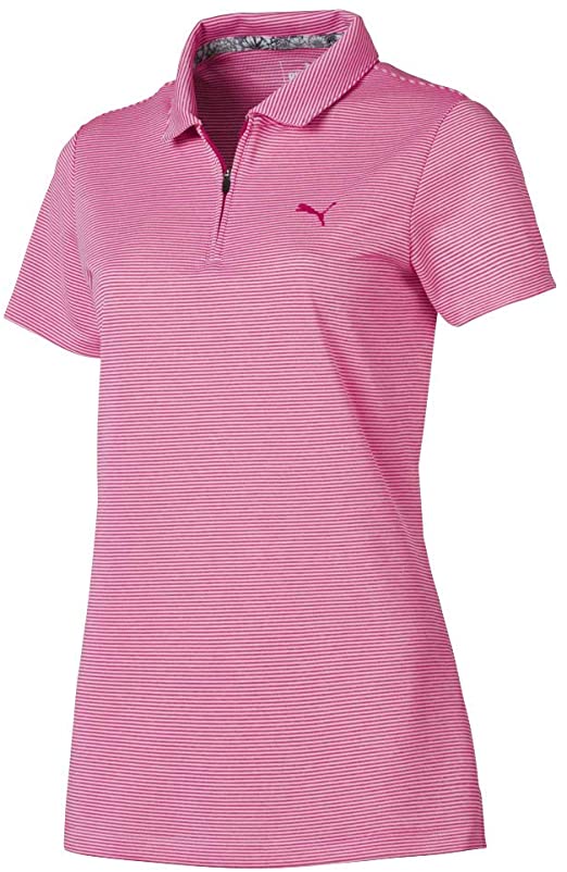 Womens Puma Soft Stripe Golf Polo Shirts