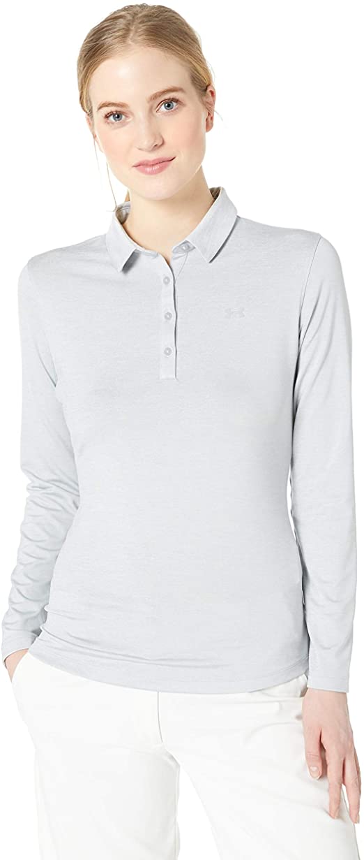 Womens Under Armour Zinger Long Sleeve Golf Polo Shirts