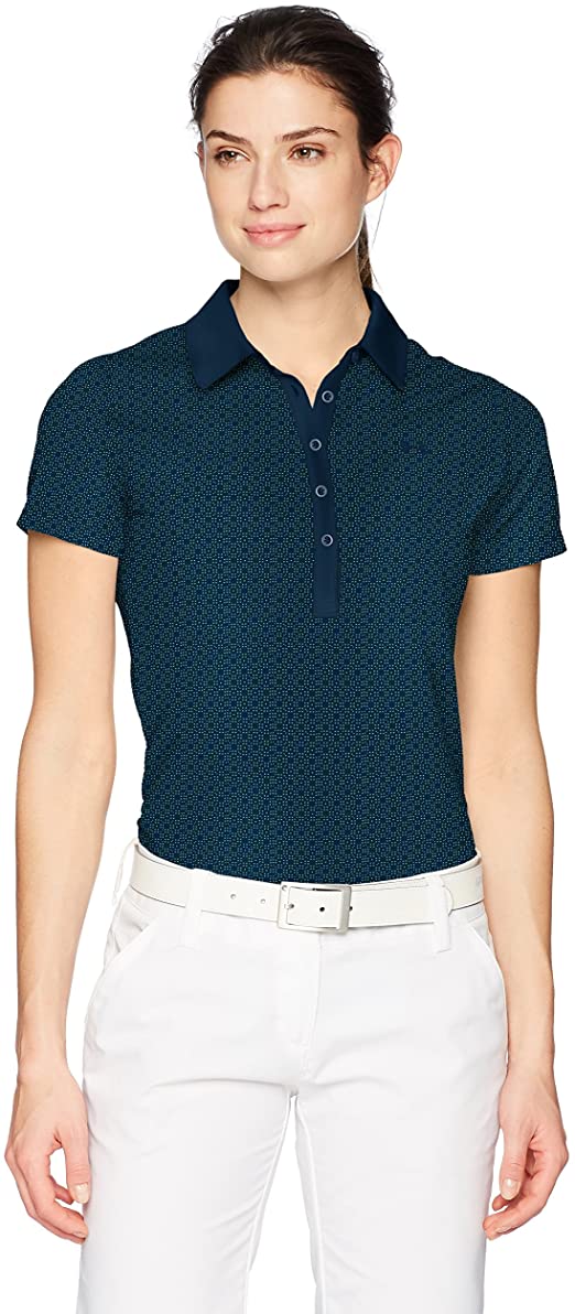 Under Armour Womens Zinger Printed Golf Polo Shirts