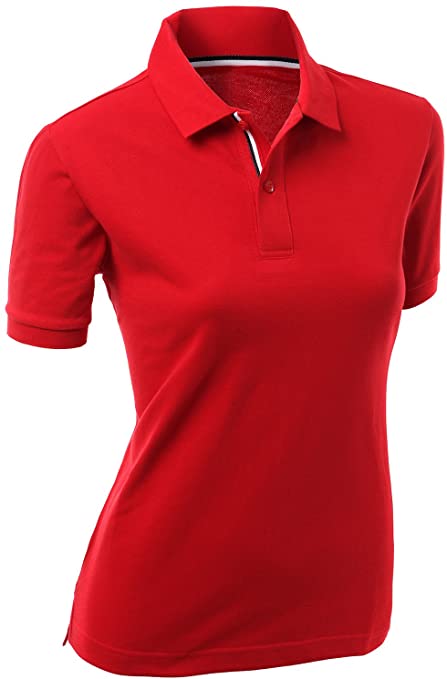 Xpril Womens Casual Collar Functional Active Wear Golf Polo Shirts