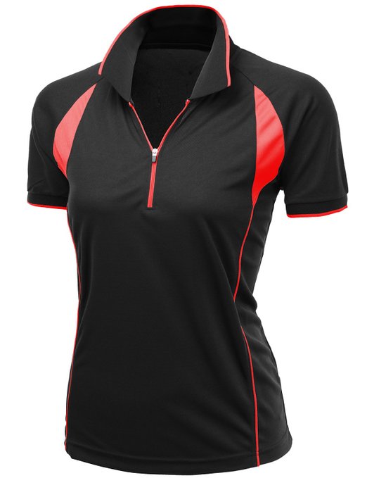 Xpril Coolmax Fabric Sporty Feel Functional Short Sleeve Golf Polo Shirts