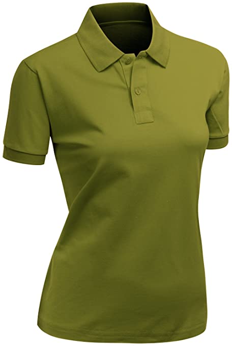 Xpril Womens Cotton PK Silket Dri-Fit Collar Golf Polo Shirts
