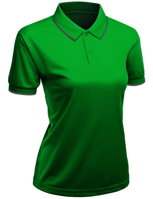 Xpril Womens Functional Coolmax Collar Short Sleeve Polo Shirts