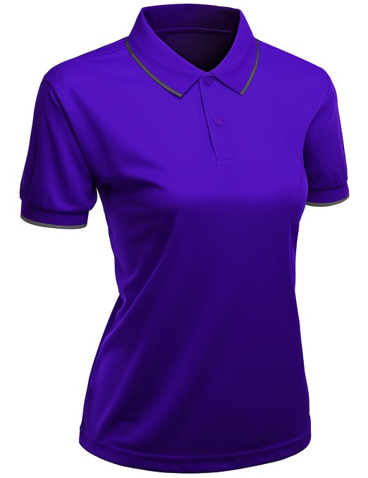 Womens Xpril Functional Coolmax Collar Short Sleeve Golf Polo Shirts