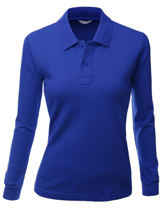 Xpril Womens Luxurious PK Long Sleeve Golf Shirts
