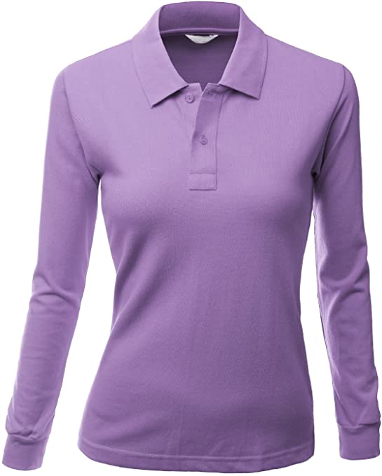 Womens Xpril Luxurious Solid PK Golf Polo Shirts