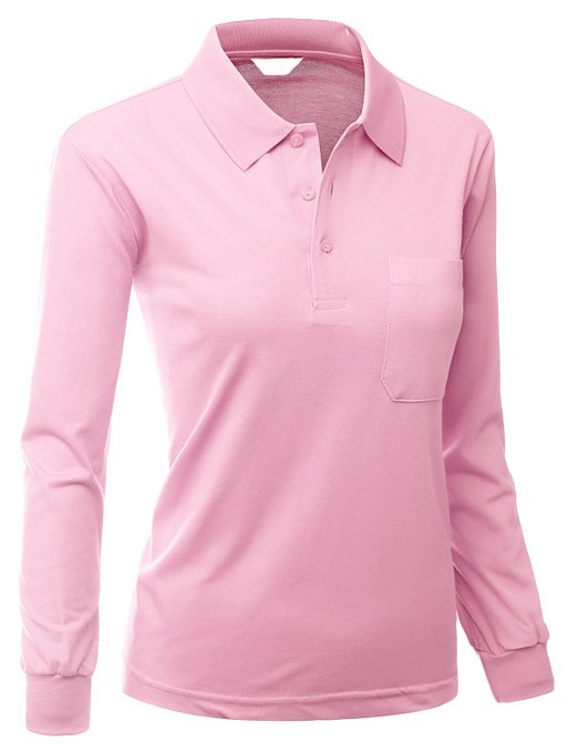Womens Pique 180-200 TC Dri-Fit Collar Golf Polo Shirts