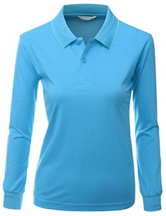 Xpril Womens Sporty PK Long Sleeve Golf Shirts