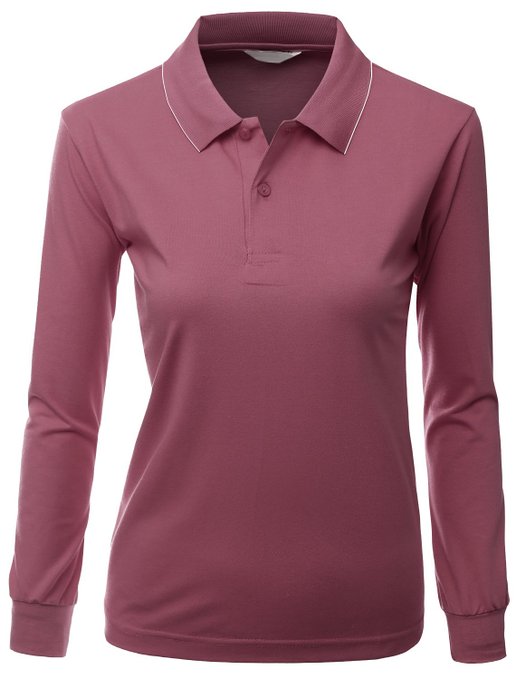 Xpril Sporty PK Long Sleeve Golf Polo Shirts