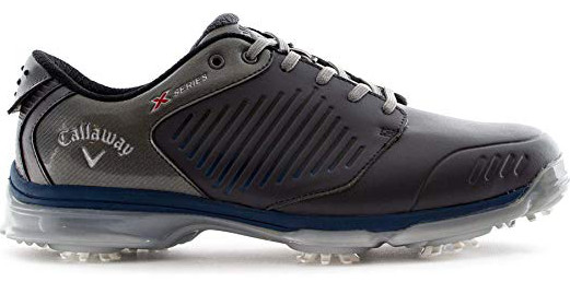 Callaway Mens Xfer Nitro Leather Waterproof Golf Shoes