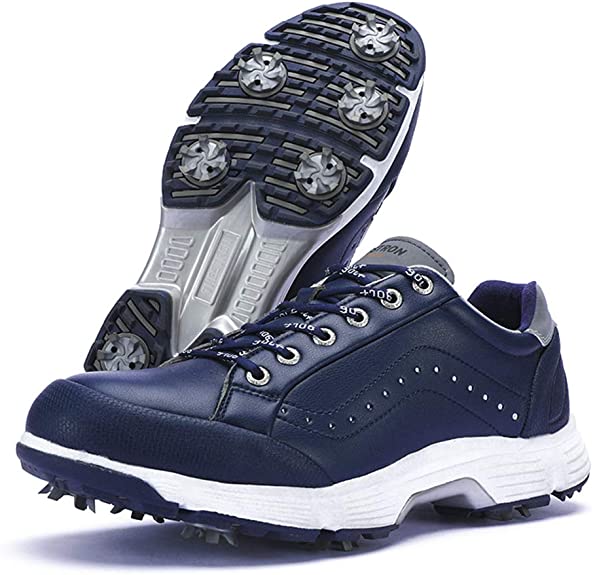 Thestron Mens 2021 Professional Spike Golf Shoes