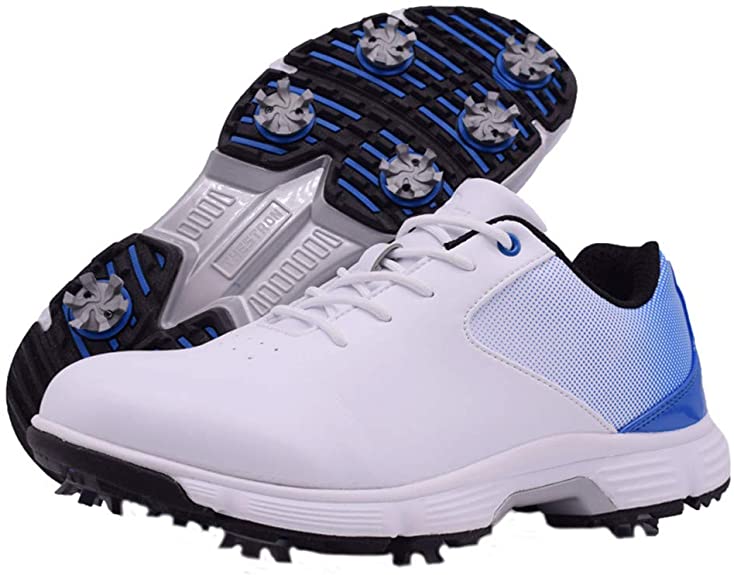 Mens Thestron Professional Waterproof Spikes Golf Shoes