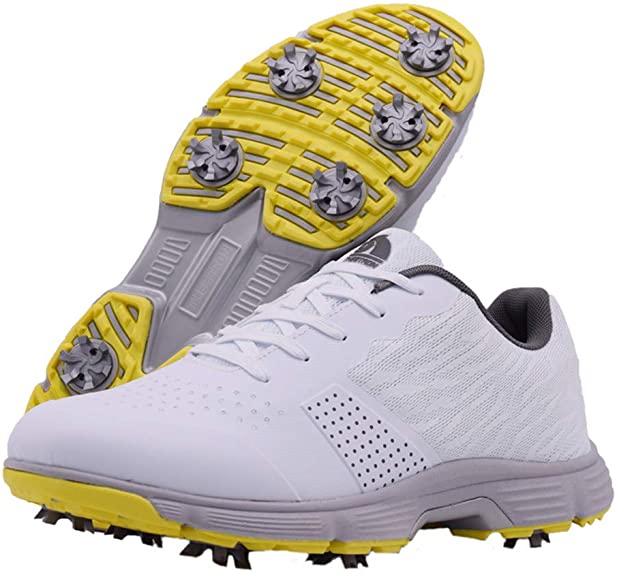 Thestron Mens Professional Waterproof Spikes Golf Shoes