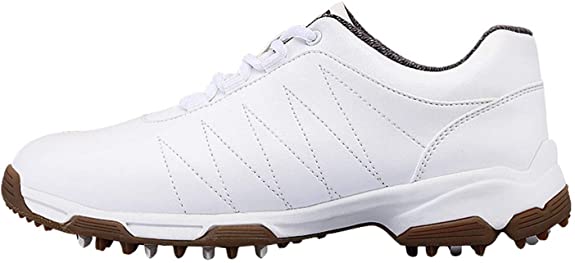 BHB Womens Anti Skid Waterproof Spiked Golf Shoes