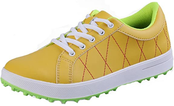 PGM Womens Lightweight Waterproof Spikeless Golf Shoes