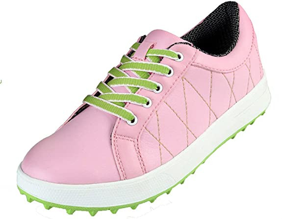 PGM Womens Lightweight Waterproof Spikeless Golf Shoes