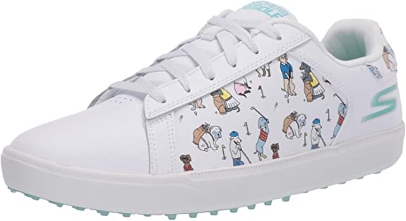 Womens Skechers Go Drive Dogs At Play Spikeless Golf Shoes