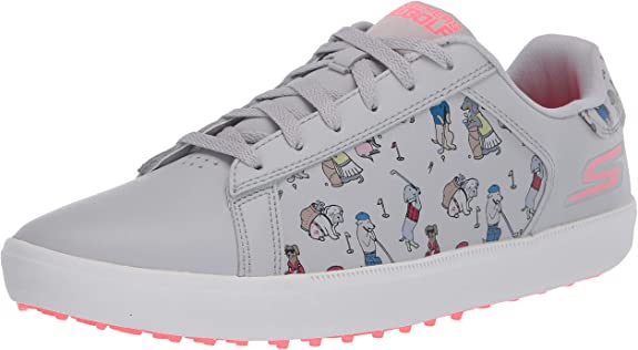 Skechers Womens Go Drive Dogs At Play Spikeless Golf Shoes