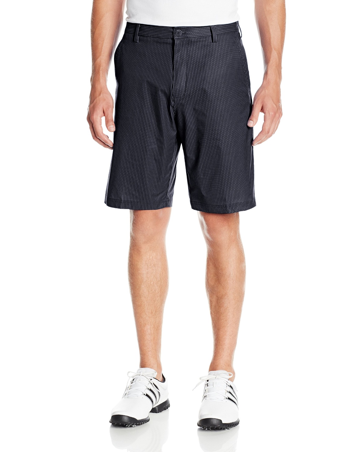 Mens Adidas Broken Pinstripe Golf Shorts