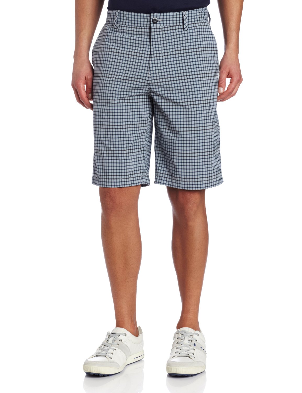 Mens Climalite Neutral Plaid Golf Shorts