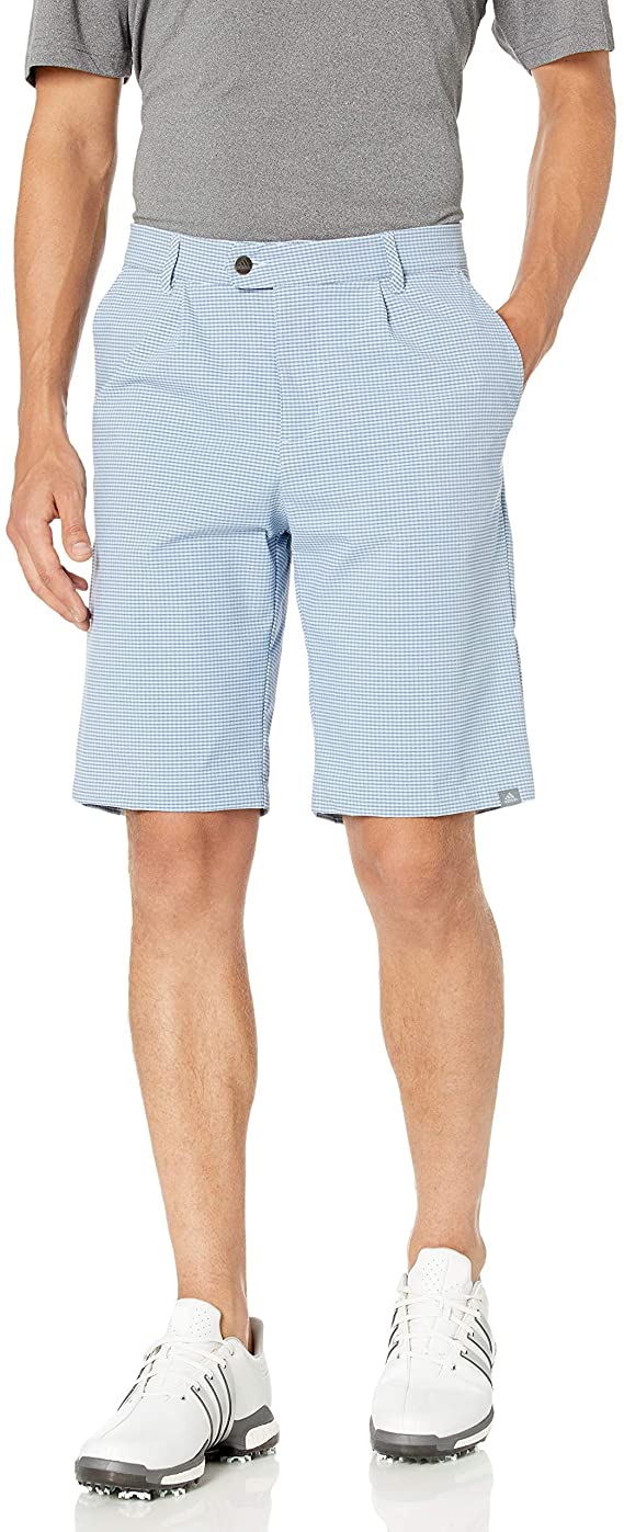 Adidas Mens Ultimate 365 Gingham Plaid Golf Shorts