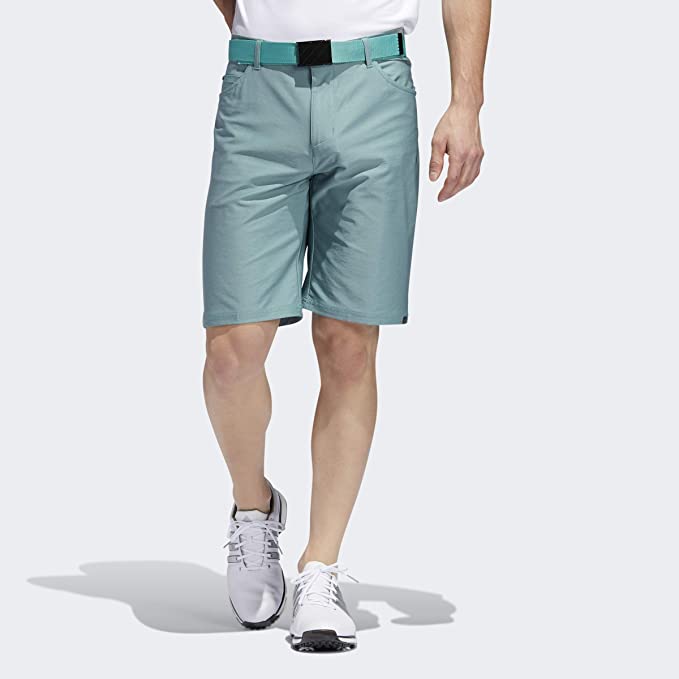 Adidas Mens Ultimate Heather 5 Pocket Golf Shorts