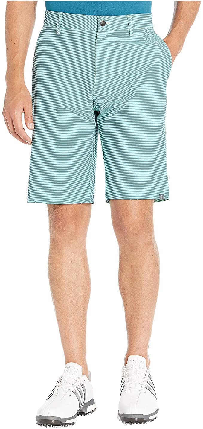 Mens Adidas Ultimate Heather Stripe Golf Shorts