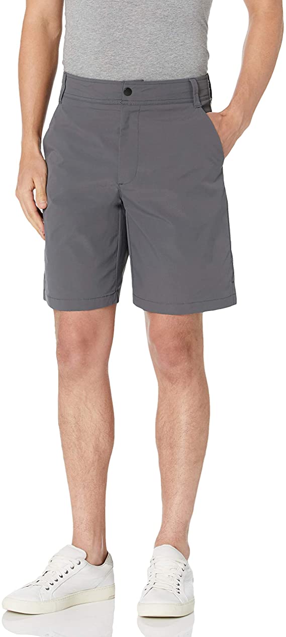 Amazon Essentials Mens Regular Fit Hybrid Tech Golf Shorts