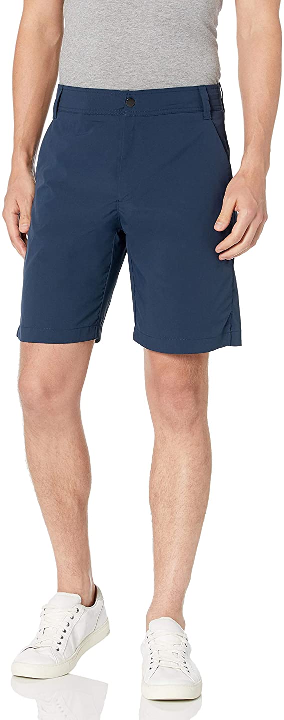 Amazon Essentials Mens Regular Fit Hybrid Tech Golf Shorts