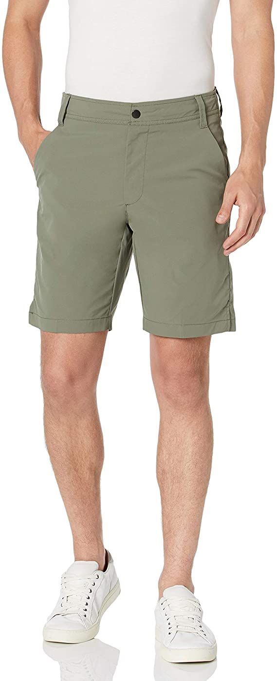 Mens Amazon Essentials Slim Fit Hybrid Tech Golf Shorts