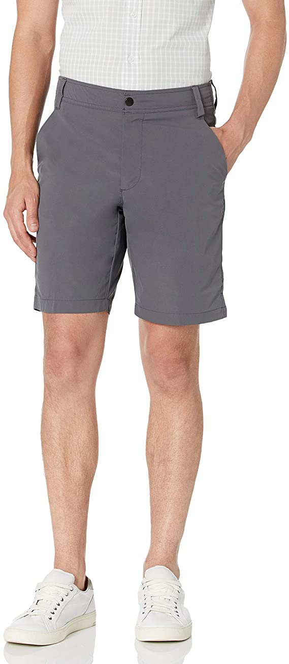 Amazon Essentials Mens Slim Fit Hybrid Tech Golf Shorts