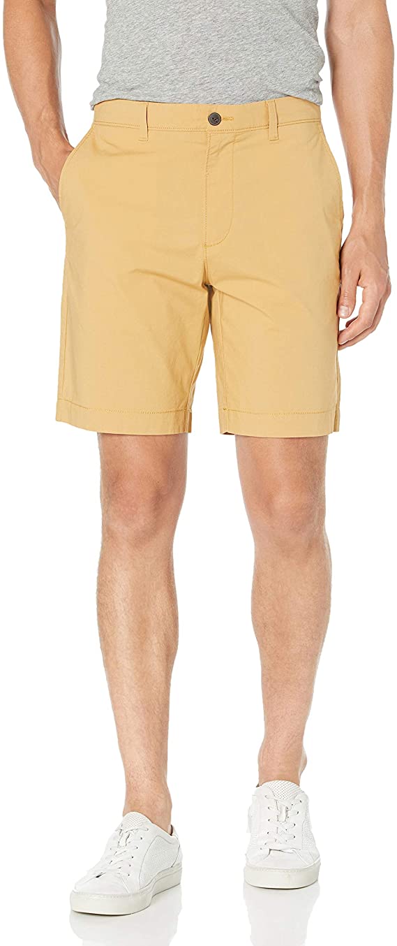 Mens Amazon Essentials Slim Fit Slim Fit Lightweight Stretch Golf Shorts