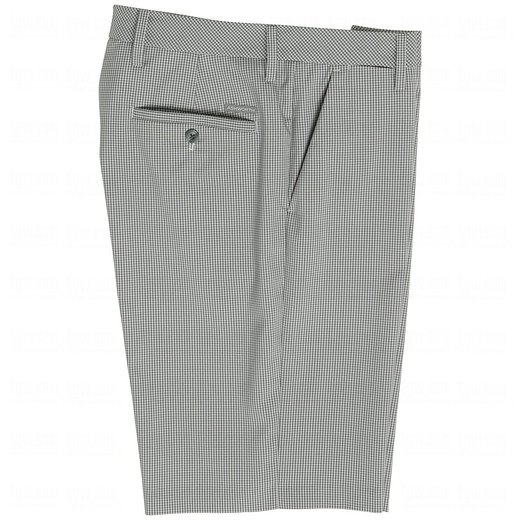 Ashworth Mini-Check Stretch Flat Front Golf Shorts