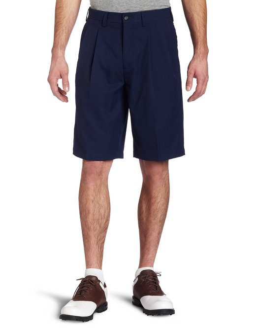 Mens Callaway Double Pleated Solid Golf Shorts