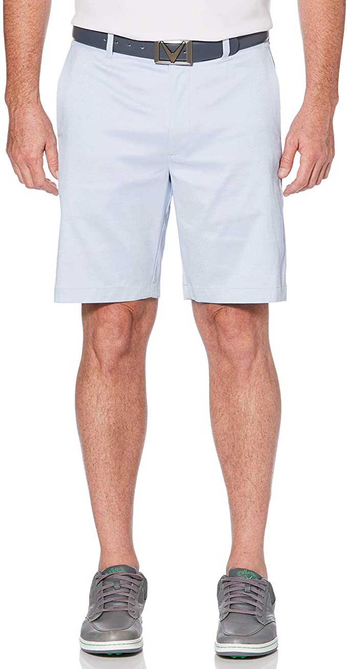 Callaway Mens Performance Flat Front Oxford Golf Shorts