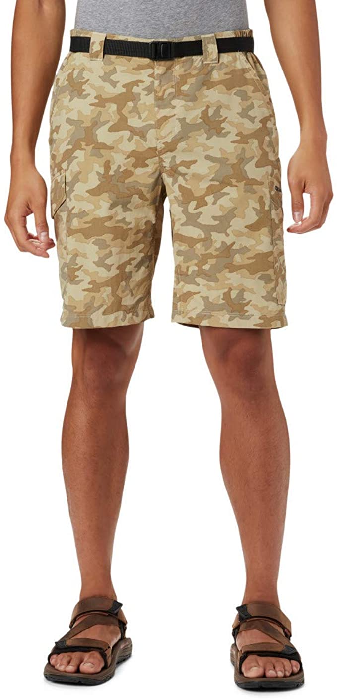 Columbia Mens Silver Ridge Printed Cargo Golf Shorts