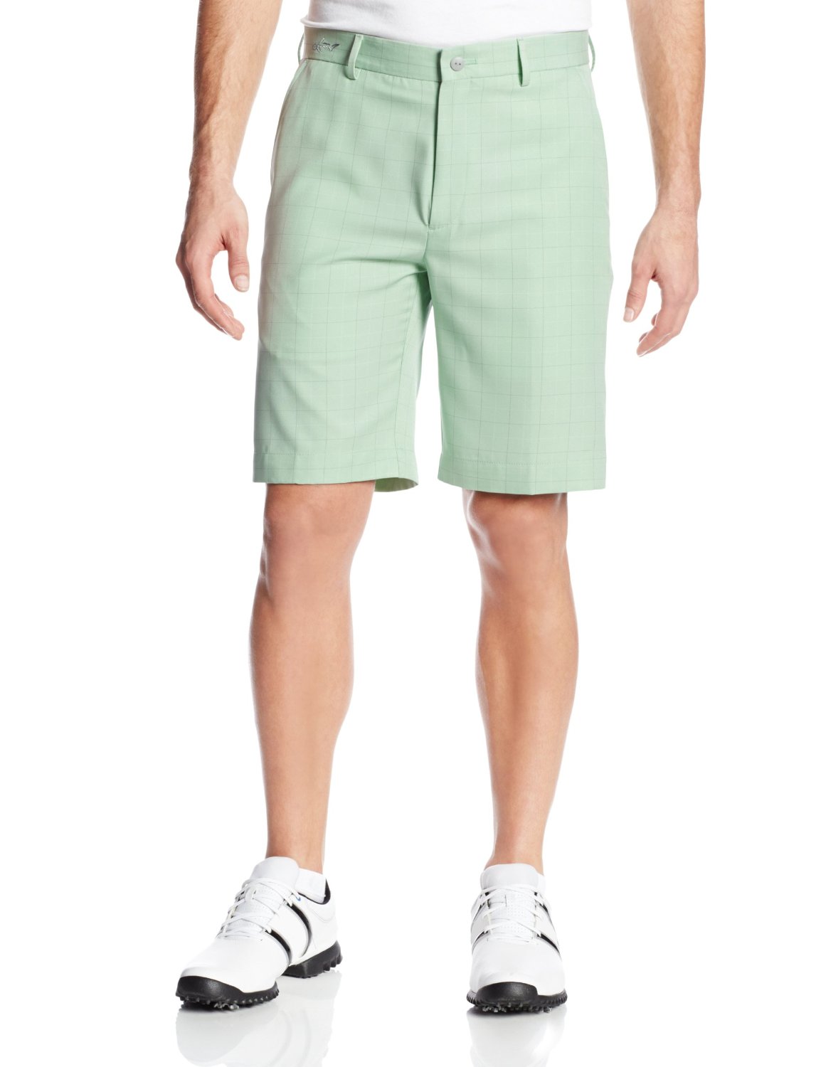 Mens Collection Windowpane Golf Shorts