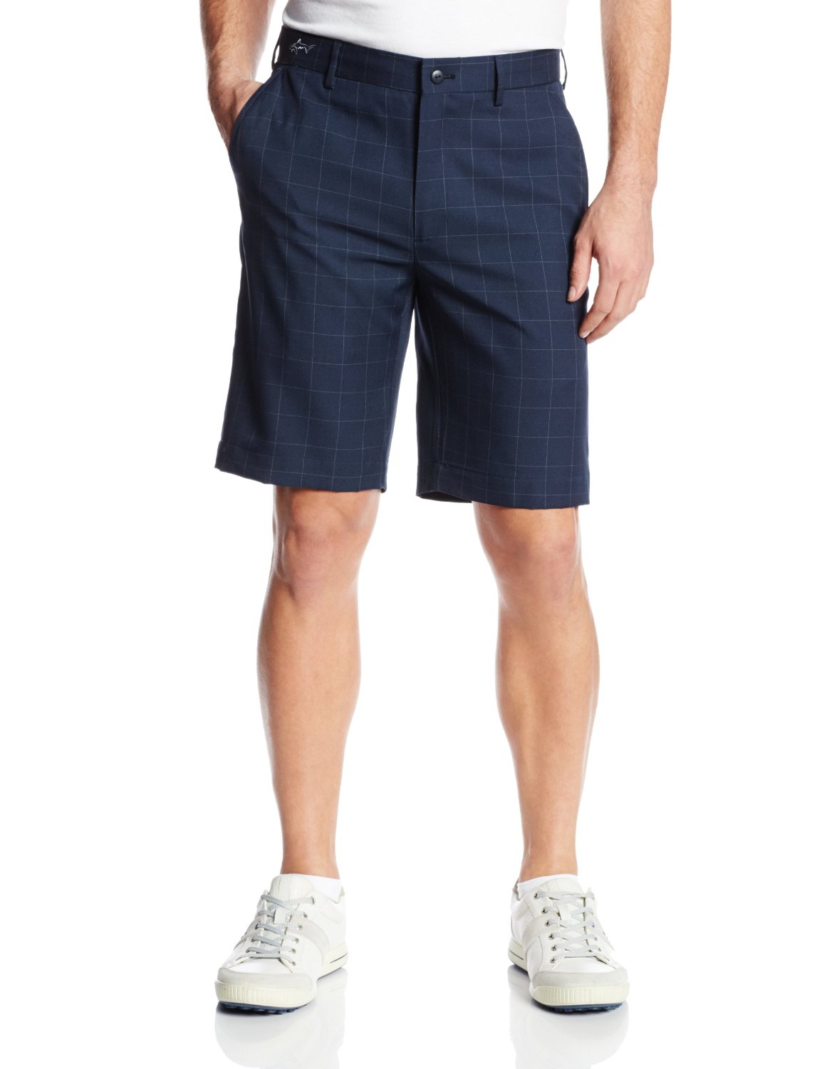 Greg Norman Mens Collection Windowpane Shorts