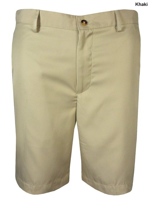 Mens Greg Norman Flat Front Golf Shorts