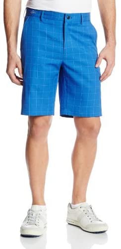 Greg Norman Mens Windowpane Golf Shorts