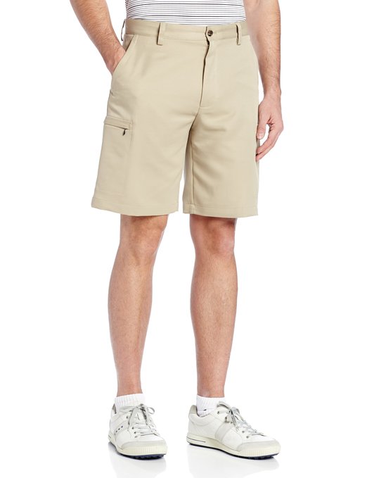 Izod Mens Basic Flat Front Cargo Shorts