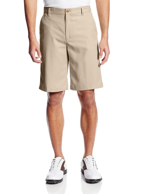Mens Flat Front Microfiber Classic Fit Golf Shorts