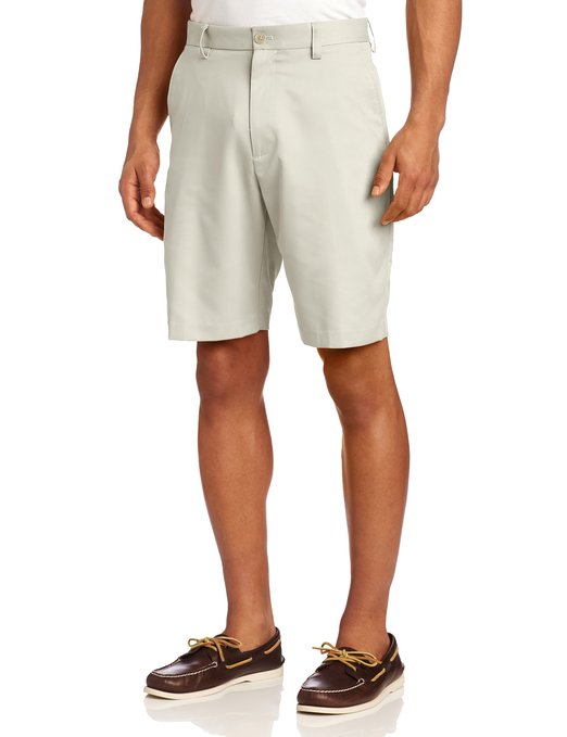 Mens Flat Front Microfiber Golf Shorts