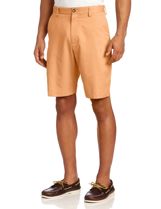 Mens Izod Flat Front Microfiber Golf Shorts