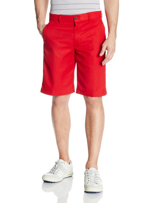 Mens Izod Flat Front Straight Solid Golf Shorts