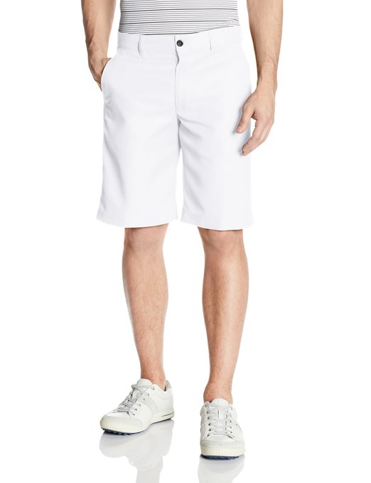 Izod Flat Front Straight Solid Golf Shorts